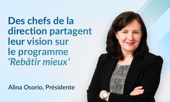 Des chefs de la direction partagent leur vision sur le programme ‘Rebâtir mieux’ Des chefs de la direction partagent leur vision sur le programme ‘Rebâtir mieux’